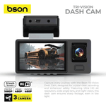 Bson Tri-Vision Dash Cam