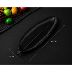 Nordic Leaf-Shaped Bamboo Snack Serving Tray