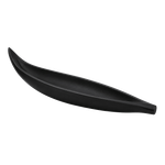 Modern Leaf Shape Bamboo Decorative Serving Plate Tray - Black
