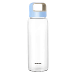 Borosil Crysto Borosilicate Glass Water Bottle - Blue