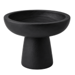 Small Decorative Wooden Handmade Fruit Bowl - Black