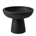 Small Decorative Wooden Handmade Fruit Bowl - Black