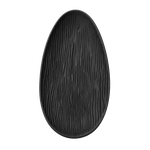 Oval Bamboo Serving Plate - Black