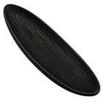 Oval Bamboo Serving Plate - Black