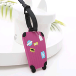 Silicone Luggage Tag - Pink
