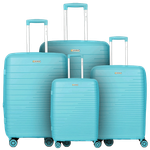 President Polypropylene Luggage Set - Blue