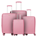 President Polypropylene Luggage Set - Pink