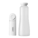 Portable Electric Travel Bidet with Water Bottle - White