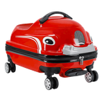KarryOn Zoomie Wheels Travel Luggage for Kids - Red