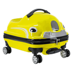 KarryOn Zoomie Wheels Travel Luggage for Kids - Yellow