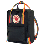 Fjallraven Kanken Rainbow Mini Backpack - Black