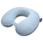 U-Shape Travel Fabric Neck Pillow - Grey