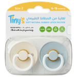 Tiny's Soft Natural Rubber Latex Pacifiers - 6-18 Months