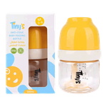 Tiny's Medium Anti-Colic Glass Baby Feeding Bottle - 3-6 Months