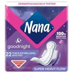 Nana Goodnight Extra Long Maxi Thick Pads With Wings