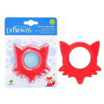 Dr.Brown's Flexes Friends Soft Silicone Red Elephant Teether - (3+ Months)