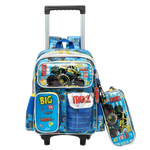 Truck Trolley Backpack & Pencil Case Set - 14 inch
