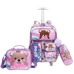 Bear Trolley Backpack Set - 17 inch