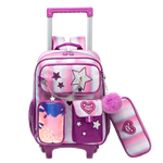 Stars Trolley Backpack & Pencil Case Set - 14 inch