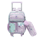 Hearts Trolley Backpack & Pencil Case Set - 14 inch