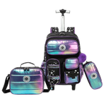 Metalic Trolley Backpack Set - 17 inch
