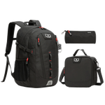 Backpack Set - 17 inch (Black)