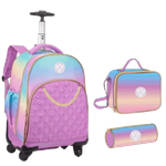 Trolley Backpack Set - 18 inch (Purple)