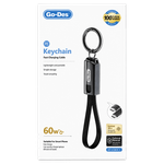 Go-Des USB-C to USB-C Fast Charging Cable with Keychain - 60W