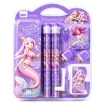 Mermaid Princess Stationery Set - Purple