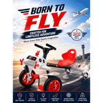 Lesimi Children’s Airplane Foot Pedal Drift Bike - Red