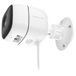 Powerology 110° WiFi Smart Outdoor Camera with Wide Angle Lens - White