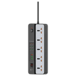 Porodo Universal Power Strip - 3000W (Black)