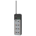 Porodo Universal Power Strip - 3000W (Grey)