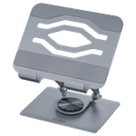 Porodo Zelo Rotatable Tablet Holder with Silicone Grips - Grey