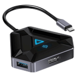 Porodo Gaming 6 in 1 USB-C Hub - Black