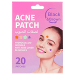 Black & Brown Acne 20 Patches