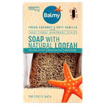 Balmy Fresh Coconut & Soft Vanilla Soap With Natural Loofah