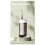 Black & Brown Portable Water Flosser - White