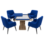 2-in-1 Cards & Checkers High Table with Chairs